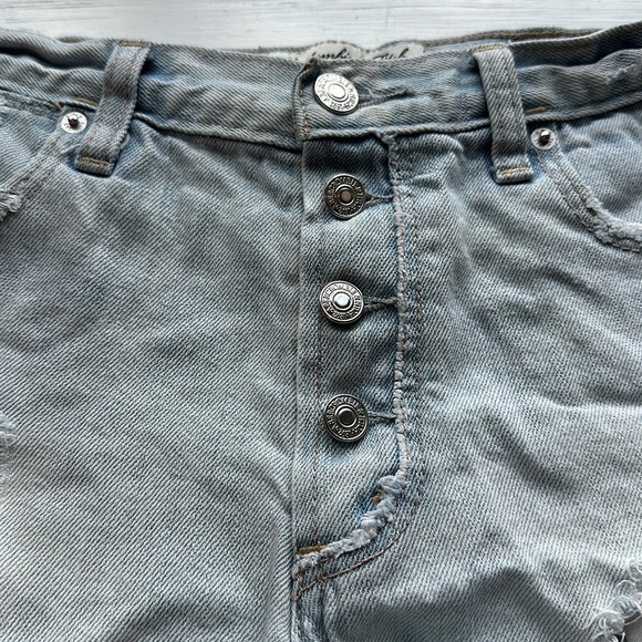 Abercrombie & Fitch Festival High Rise Short Button Fly Patch size 26/2 - Picture 2 of 5